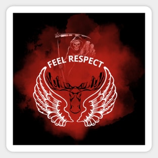 moose respect Sticker